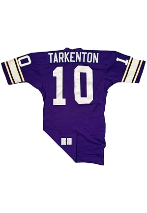 Early 1970s Fran Tarkenton Minnesota Vikings Game-Used Jersey (Blood & Sweat Stains • Hobby Fresh)