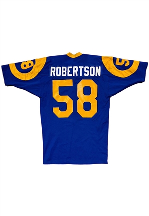 1974 Isiah Robertson Los Angeles Rams NFC Divisional Playoff Game-Used Jersey (Photo-Matched • 10+ Repairs)