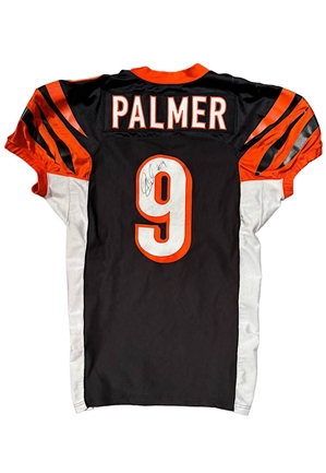 2010 Carson Palmer Cincinnati Bengals Game-Used & Autographed Jersey (PSA/DNA NFL Authenticated)