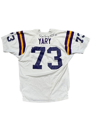 Mid 1970s Ron Yary Minnesota Vikings Game-Used & Autographed Jersey (Pounded • 15+ Repairs)