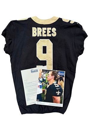 9/17/2017 Drew Brees New Orleans Saints Game-Used Jersey (MeiGray Photo-Matched • 2 TDs)