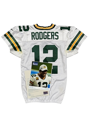 12/13/2020 Aaron Rodgers Green Bay Packers Game-Used & Autographed Jersey (MeiGray Photo-Matched • 4 TDs)
