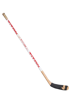 1981-82 Wayne Gretzky Edmonton Oilers Game-Used & Autographed Stick (Hart & Ross Trophy Season) 
