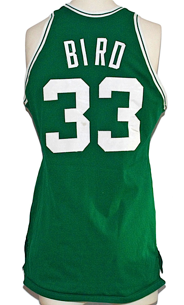 1983-1984 Larry Bird Boston Celtics Game-Used & Autographed Road Jersey Signed by the 1983-84 Championship Team (Great Provenance) (JSA)