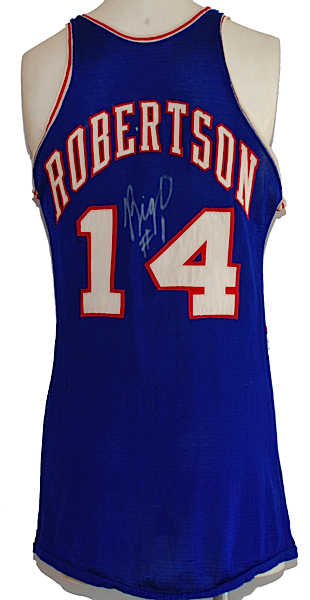 Late 1960s Oscar Robertson Cincinnati Royals Game-Used & Autographed Road Jersey (JSA)
