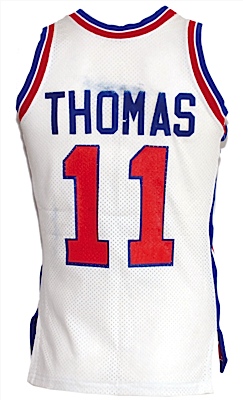 Circa 1984 Isiah Thomas Detroit Pistons Game-Used & Autographed Home Jersey (JSA)