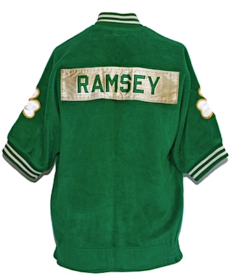 Early 1960s Frank Ramsey Boston Celtics Road Fleece Warm-Up Jacket 