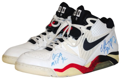 1992 Charles Barkley USA Olympic “Dream Team” Game-Used & Autographed Sneakers (JSA) 