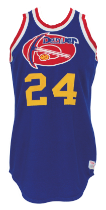 1975-1976 Bobby Jones Denver Nuggets ABA Game-Used Road Jersey
