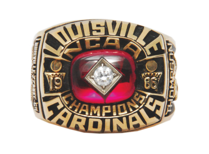 1986 Billy Thompson Louisville Cardinals NCAA Championship Ring