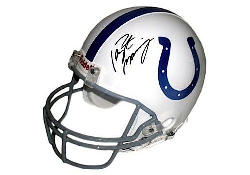 Peyton Manning Autographed Riddell Colts Helmet (Steiner COA)