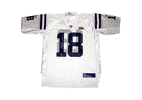 Peyton Manning Autographed White SB XLI Replica Colts Jersey (Steiner COA)