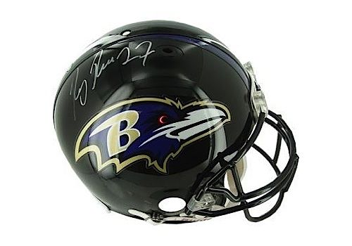 Ray Rice Autographed Baltimore Ravens Pro Line Helmet (Steiner COA)