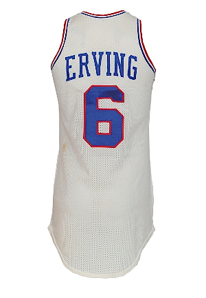 Early 1980’s Julius "Dr. J" Erving Philadelphia 76ers Game-Used Home Jersey