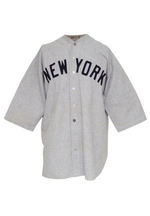 Early 1930s Joe Glenn New York Yankees Game-Used Road Flannel Uniform (2)
