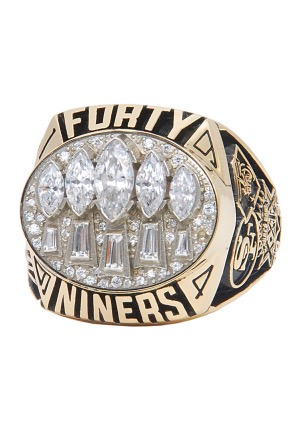 1994 San Francisco 49ers Super Bowl XXIX Championship Ring with Presentation Box & SB29 Ticket Stub (2)(Family LOA)