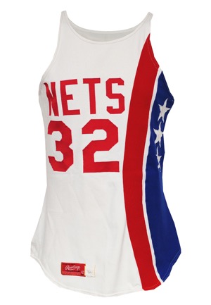 1975-76 Julius "Dr. J" Erving ABA New York Nets Game-Used Home Jersey (Exceedingly Rare • Photomatch • MVP & Championship Season)