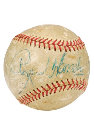 1957 Rogers Hornsby Single-Signed Baseball (Full JSA)