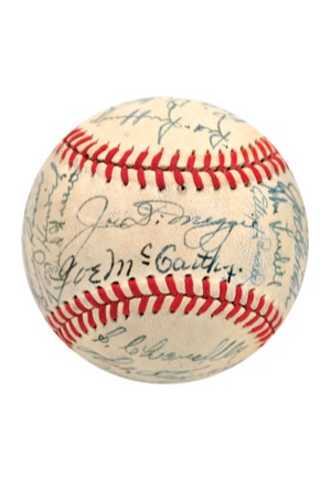 Exceptional 1942 New York Yankees Team-Signed OAL Baseball (JSA • Loaded)