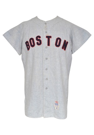 1972 Danny Cater Boston Red Sox Game-Used Road Flannel Jersey (Rare)