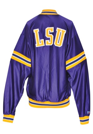 1992 Shaquille ONeal LSU Fighting Tigers NCAA Tournament Worn Warm-Up Suit (2)(Personal Gift to Coach Brown After The Game • 12-for-12 From the Foul Line • Brown LOA)