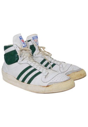 Circa 1981 Bob Lanier Milwaukee Bucks Game-Used Sneakers