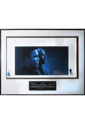 Framed Muhammad Ali & Michael Jordan Autographed "The Greatest" Limited Edition Lithograph (JSA • UDA)