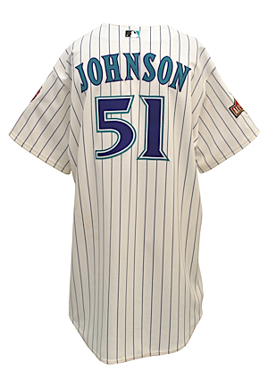 7/13/2004 Randy Johnson Arizona Diamondbacks MLB All-Star Game-Used Home Jersey (MLB Authenticated • Photo-Matched)