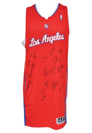 2012 Los Angeles Clippers Team Signed Practice Jersey (JSA)