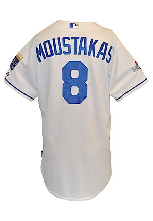 2015 Mike Moustakas Kansas City Royals MLB Playoffs Game-Used Home Jersey (MLB Hologram • ALCS Games 1, 2 & 6 • Championship Season • Unwashed)