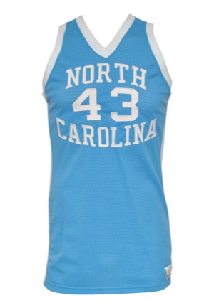 1976-77 John Virgil University of North Carolina Tar Heels Game-Used Road Jersey