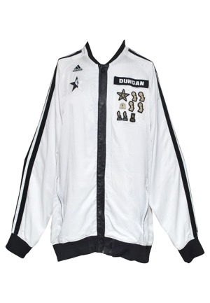 2013 Tim Duncan NBA All-Star Worn Warm-Up Suit (2)(NBA LOA • Photomatch • Career Achievement Patches)