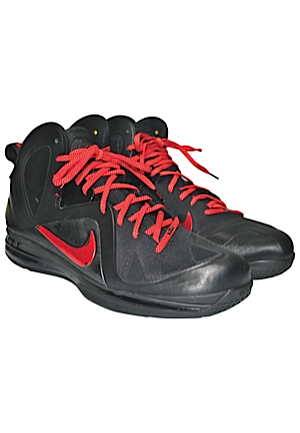 2011-12 LeBron James Miami Heat Game-Used PE Sneakers (Championship Season)