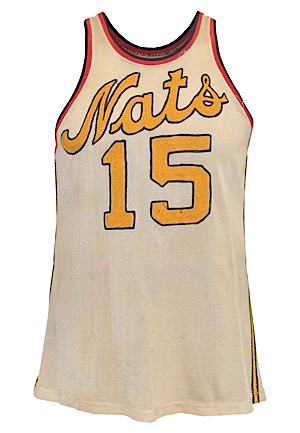 1952-53 Al Cervi Syracuse Nationals Game-Used Home Durene Jersey (Fantastic Condition • Very Rare • Final Season as Player-Coach • Only Known Cervi Jersey)