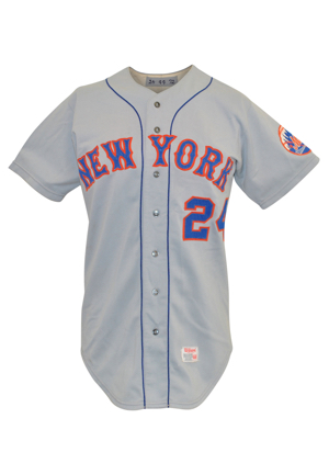 1972 Willie Mays New York Mets Game-Used Road Jersey (Photo-Matched • Fantastic Example • Mays First Mets Shirt Ever Issued)