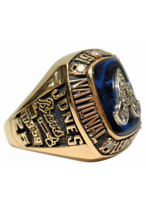 1999 Andruw Jones Atlanta Braves National League Championship Ring (Andruw Jones LOA)