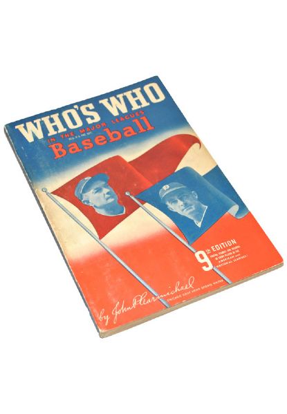 Incredibly Extensive 1941 "Whos Who In The Major Leagues Baseball" Multi-Signed Book With Filled Game Log (JSA • Over 400 Autographs • Multitude of HoFers)