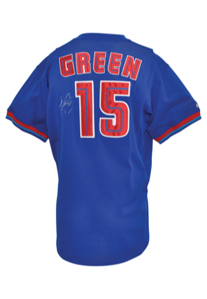 Mid 1990s Shawn Green Toronto Blue Jays Batting Practice & Autographed Mesh Jersey (JSA)