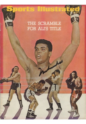 7/10/1967 Sports Illustrated Magazine Signed By Muhammad Ali (JSA)