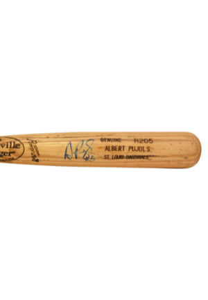 2002 Albert Pujols St. Louis Cardinals Game-Used & Autographed Bat (JSA • PSA/DNA)