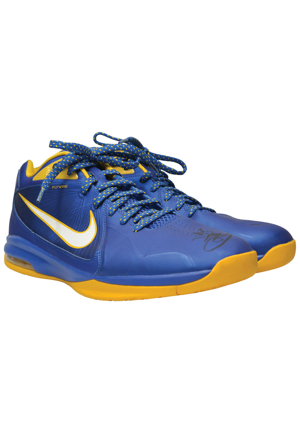 Circa 2013 Stephen Curry Golden State Warriors Practice-Worn & Autographed Sneakers (JSA)