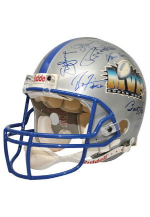Super Bowl MVP Autographed Helmet (JSA • 32 Signatures)
