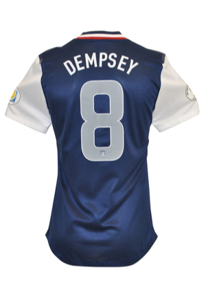 Game-Used USA Soccer Jerseys — 2014 Clint Dempsey World Cup Qualifier, Circa 2012 Clint Dempsey No. 10 & Circa 2011 Carlos Bocanegra Red Uniform (4)