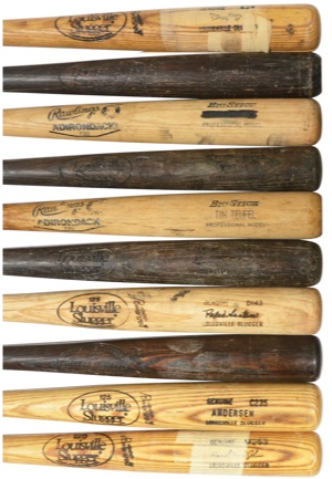 Players From The 1986 New York Mets World Series Team Game-Used Bat Lot (20)(PSA/DNA Pre-Cert)