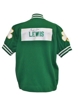 1988 Reggie Lewis Boston Celtics Player-Worn & Autographed Warm-Up Jacket (JSA)