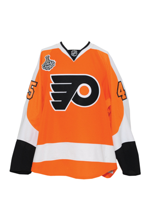 2010 Arron Asham Philadelphia Flyers Stanley Cup Finals Game-Used Home Jersey (Philadelphia Flyers LOA)