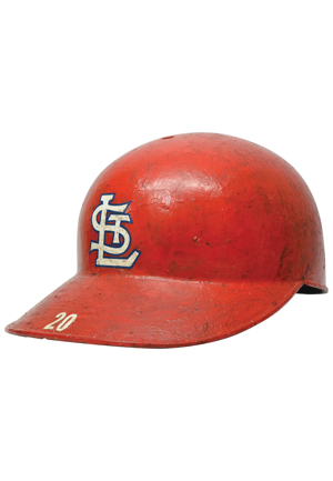 Late 1960s Lou Brock St. Louis Cardinals Game-Used Batting Helmet (Outstanding Example)