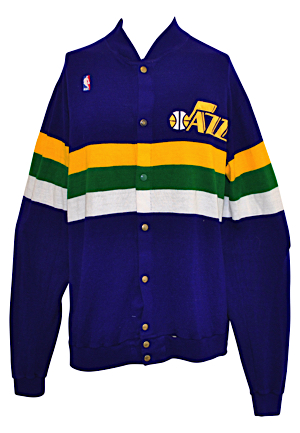 1988 Mark Eaton Utah Jazz Player-Worn Warm-Up Suit (2)