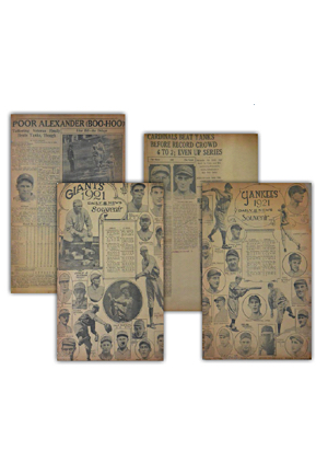 1920s Collection Book Of Original Newspaper Clippings Detailing The New York Yankees World Series
