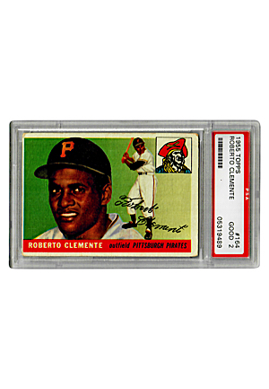 1955 Roberto Clemente Pittsburgh Pirates Rookie Topps Baseball Card (PSA/DNA)